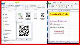 Creating QR Code by simple excel.