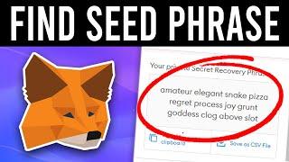 How To Find Your MetaMask Seed Phrase (12 Word Phrase)