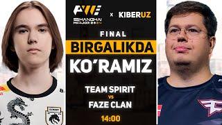 BIRGA FINALNI KORAMIZ MAJOR SHANGHAI TEAM SPIRIT VS FAZE CLAN