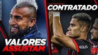 Vidal quer o Flamengo, mas precisa reduzir DRASTICAMENTE o salário | Veja valores | Andreas comprado