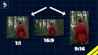 How To Change ASPECT RATIO Automatically In Filmora 13