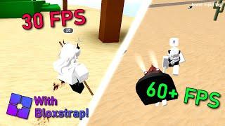 how to increase FPS on roblox and fix input lag - with bloxstrap (for low end PC) [60+ FPS]