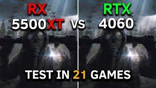 RX 5500 XT 8GB vs RTX 4060 | Test in 21 Games at 1080p | RYZEN 5 5600 | Should you Upgrade? | 2025