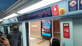 Dubai metro journey from Dubai internet city to centrepoint (for Rashidiya)