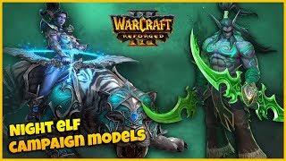 Night Elf Campaign Models  - Side by Side Comparison | Warcraft 3 Reforged Beta