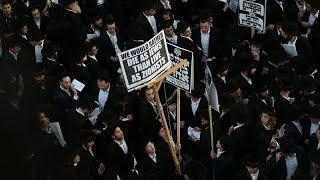 Ultra-Orthodox Jews protest against military conscription | AFP