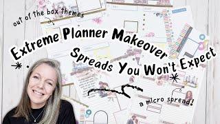 Extreme Planner Makeover Spreads You Won't Expect | Custom Planner Spreads