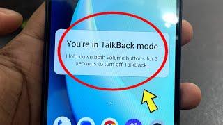 Fix You're in TalkBack mode Problem Solved in Realme Phone