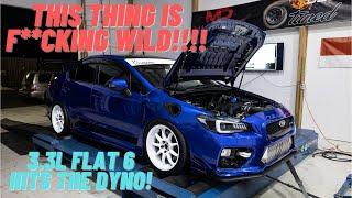 Turbo EG33 Subaru WRX STI Hits the Dyno! THIS THING IS WILD!!!!