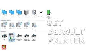 How to set or change default printer in windows 7/8/10