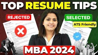  How to Make ATS Friendly Resume  ATS Resume Format & Tips 2024#mbacollege #mba2024 #mbajobs