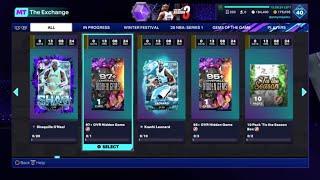 NEW GALAXY OPAL WINTER FESTIVAL HIDDEN GEMS PACK OPENING!!! NBA 2K25 MYTEAM!!!