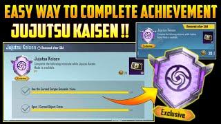 How to Complete Jujutsu Kaisen Achievement in Pubg & Bgmi ? Easy Way  New Achievement