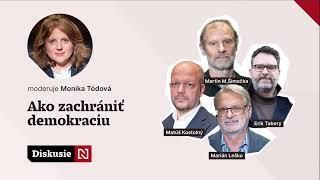 Diskusia: Tormová, Šimečka, Tabery, Kostolný: Ako zachrániť demokraciu