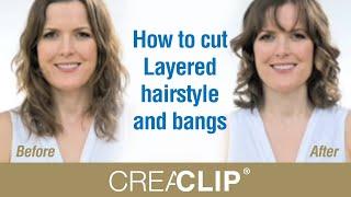 How to cut  Layered hairstyle and bangs