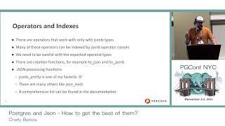 PGConf NYC 2021 - Postgres and Json - How to get the best of them? by Charly Batista