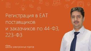 Регистрация в ЕАТ поставщиков и заказчиков по 44-ФЗ, 223-ФЗ