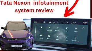 2025 facelift New Tata nexon touch screen infotainment system review