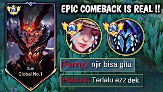 EPIC COMEBACK IS REAL  AWALNYA DI BANTAI SAMPAI TIMKU ADU BACOT | MOBILE LEGENDS