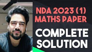 NDA 2023 (1) MATHS PAPER SOLUTION | RAVI JANGRA SIR