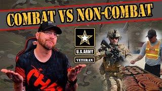 The difference between a combat deployment and non combat deployment in the Army