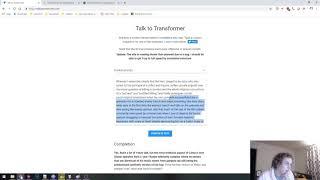 Let's play with Talk to Transformer! (ML Text Prediction Webapp)