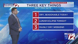 WPRI 12 Weather Now 3/13/25: Dry Next Few Days; Milder Trend Ahead