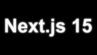 Next JS 15 | Next.js with React.js 19-RC | Next.js