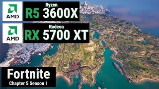 Ryzen 5 3600X + Radeon RX 5700 XT vs FORTNITE