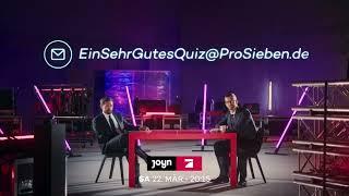 Ein sehr gutes Quiz (mit hoher Gewinnsumme) Promo 2 für den 22.03.2025 (ProSieben)