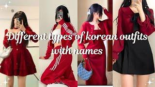 Types of korean outfits for girls with names | Korean dress style