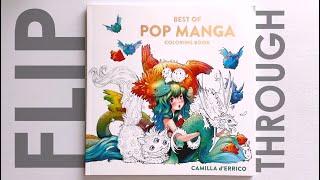 Best of Pop Manga Coloring Book by Camilla d'Errico Flip Through