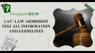 Law Admission Test 2020 - Eligibility - Paper Pattern 2020 - LLB Entry Test - LLB 5 Years Degree