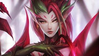 League of Legends " Coven Zyra " clay art speed making !!!