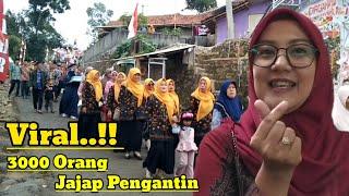 Pernikahan viral..!! 3000 orang jajap pengantin di Cibugel Sumedang Jawabarat