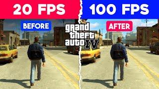  GTA 4 Lag Fix Low End PC (2024)  Boost FPS in *1GB RAM*