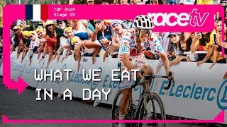 WHAT WE EAT IN A DAY AT THE TDF - Stage 20 | RichardTV | Richard Carapaz | Tour de France 2024