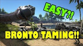 HOW TO TAME A BRONTO | ARK: SURVIVAL EVOLVED (HIGH LVL)