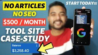 Earn $500 Monthly from Google with Tool Website (No Content - No SEO) | Earn Money Online in 2022