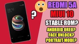 Redmi 5a MIUI 10 Global Stable Rom, Release Date & All Features | Android Oreo?,Face Unlock?