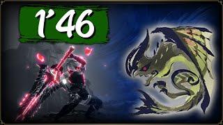 MHR Sunbreak | Astalos Solo Great Sword in 1'46