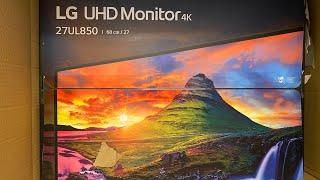 LG 27UL850-W 4K USB-C Monitor Unboxing und erster Eindruck