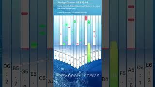 Mariage D'amour - Kalimba tutorial [Advanced Version] 梦中的婚礼 拇指琴教程 - shorter version