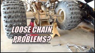 HOW TO TIGHTEN YOUR CHAIN ON A QUAD / ATV!