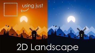 2D Landscape using JUST ONE Tool - EASY!