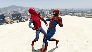 GTA 5 Epic Ragdolls And Fails #2 ( Spider Man Homemade VS The Amazing Spider Man - Epic Ragdolls )