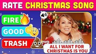 Rate The SongMost Popular Christmas Songs  | Music Quiz