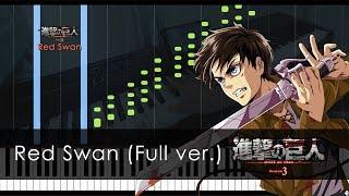 [FULL] Red Swan - Attack on Titan 3 OP (Piano Tutorial + Sheets)