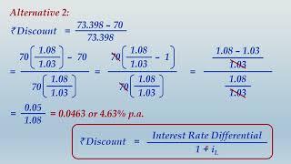 Premium & Discount Rates in Forex Forward Market - Part 3 (Interest Differential) - CA/CMA Final SFM