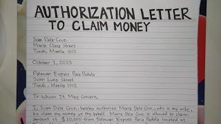 How To Write An Authorization Letter to Claim Money Step by Step Guide | Writing Practices